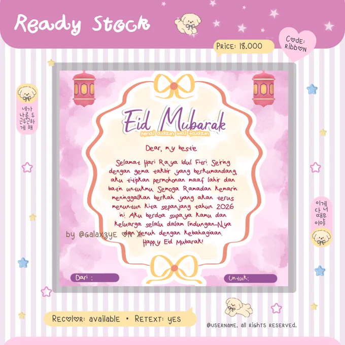 RIBBON (IDR. 18.000)

file ipv
dapat font lengkap
bisa retext sendiri
bisa recolor sendiri/aku recolor-in
feel free to adjust