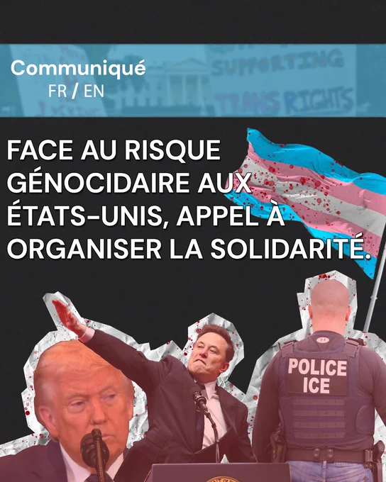 Face au risque génocidaire aux États-Unis, appel à organiser la solidarité.