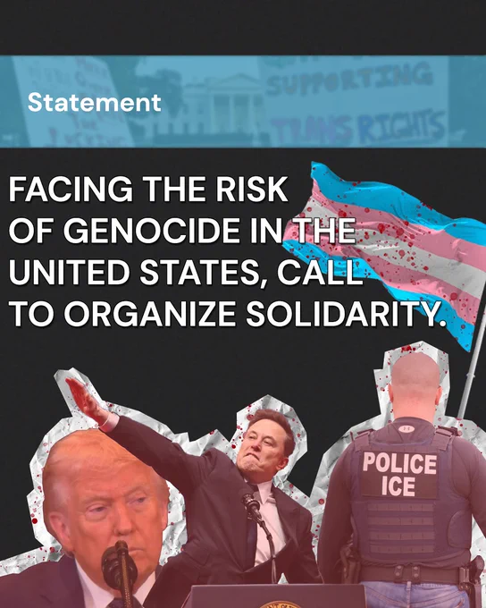 Facing the risk of genocide in the United States, call to organize solidarity.