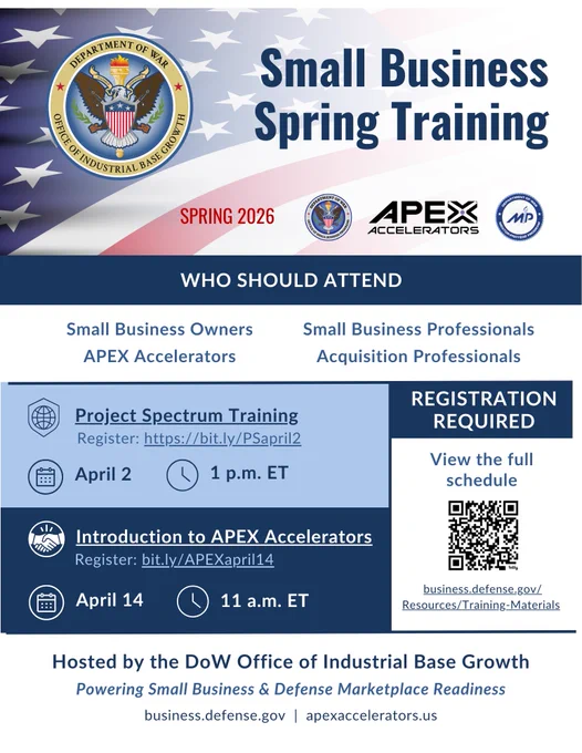 Small Business Spring Training is Here