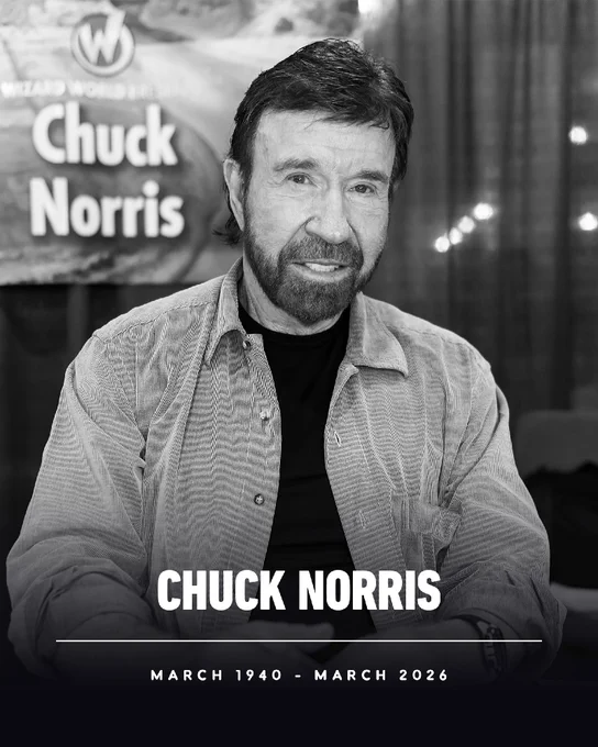 Chuck Norris March 1940 - March 2026