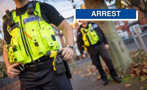 'Arrest' stock image