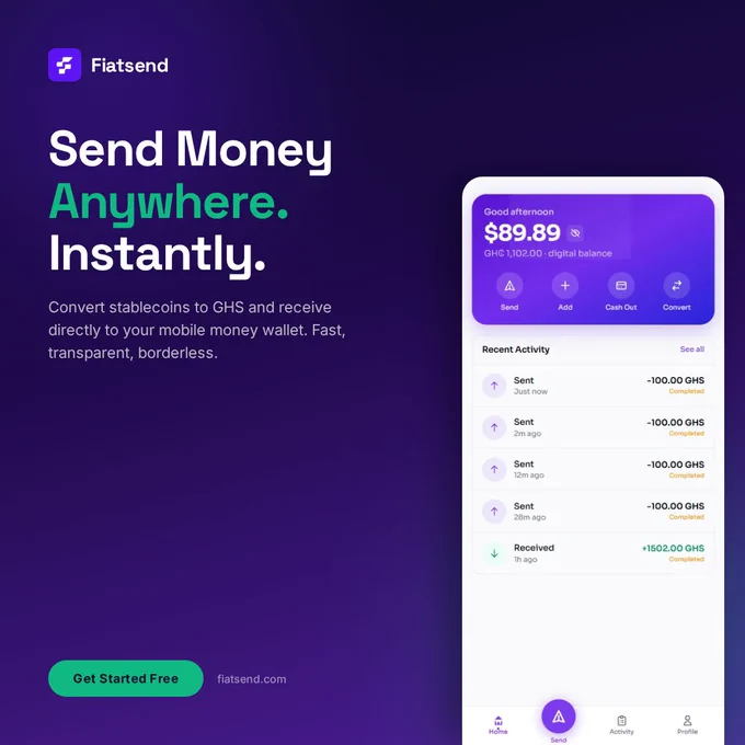 Send and convert money instantly to your local currency