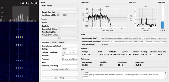 Latest version of the HORUS-GUI utility supports v3 of the 4FSK Horus modulation