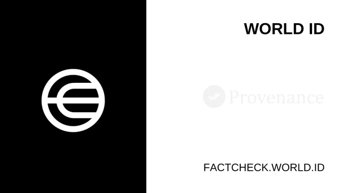 Provenance AI Fact Check agent is now verified by World ID and registered on World Chain.