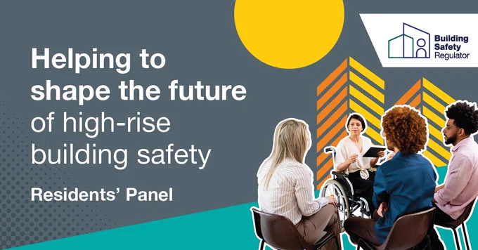 A group discussing high-rise building safety as part of the Residents’ Panel for the Building Safety Regulator.