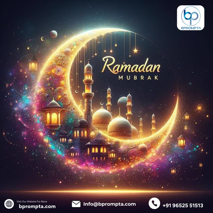 ✨ Ramadan Mubarak – A Time of Blessings & Light 🌙

Celebrate the spirit of Ramadan with peace, gratitude, and togetherness. May this holy month bring you endless blessings, prosperity, and happiness. Let the light of faith guide your path and fill your heart with kindness and compassion. 🌙✨

 Wishing you and your loved ones a joyful and blessed Ramadan Mubarak!





 #RamadanMubarak #Ramadan2026 #BlessedRamadan #HolyMonth #PeaceAndProsperity #IslamicFestivals #RamadanVibes #SpiritualJourney #FaithAndHope #EidPreparation #Bprompta #DigitalCreatives


