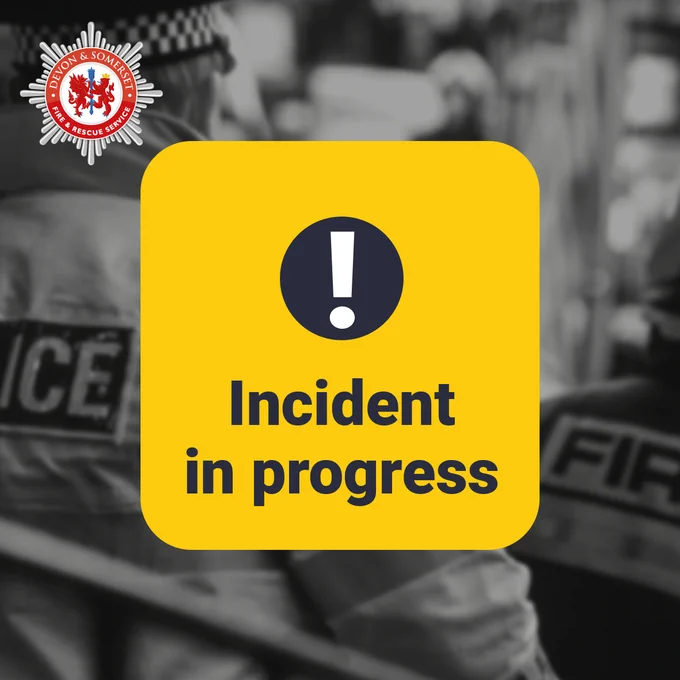 An icon of an exclamation mark and text that reads 'Incident in progress' sits on a yellow square