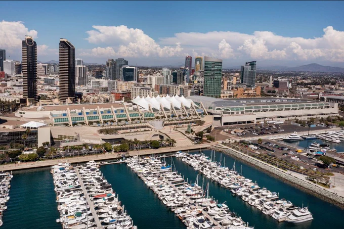 A view of the San Diego Convention Center, where the AADOCR/IADR will be held next week. See FaceBase in Booth 402!