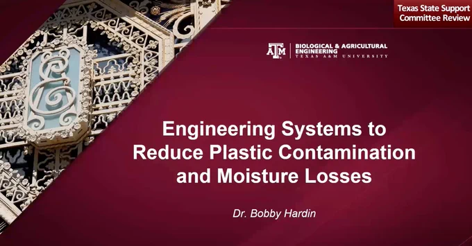 Engineering Systems to Reduce Plastic Contamination and Moisture Losses