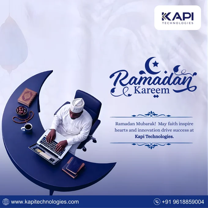 ✨ Ramadan Kareem 🌙
May this holy month bring peace, faith & success in every step. 🤍

🌐 www.kapitechnologies.com
 | 📞  91 9618859004
— Team Kapi Technologies

#RamadanKareem #Ramadan2026 #Faith #Success #Innovation #KapiTechnologies