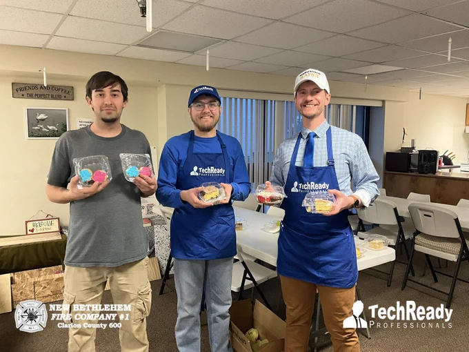 🙏🐟 Fry-tastic night in New Bethlehem! 

Thanks to everyone who supported the Fish Fry. Volunteers shared leftover desserts with Broadwood Towers residents 🍰💛 Special thanks to Patty Kline for coordinating! 🚒👏 

#NewBethlehem #FireCompany #RedbankValley #Volunteers
