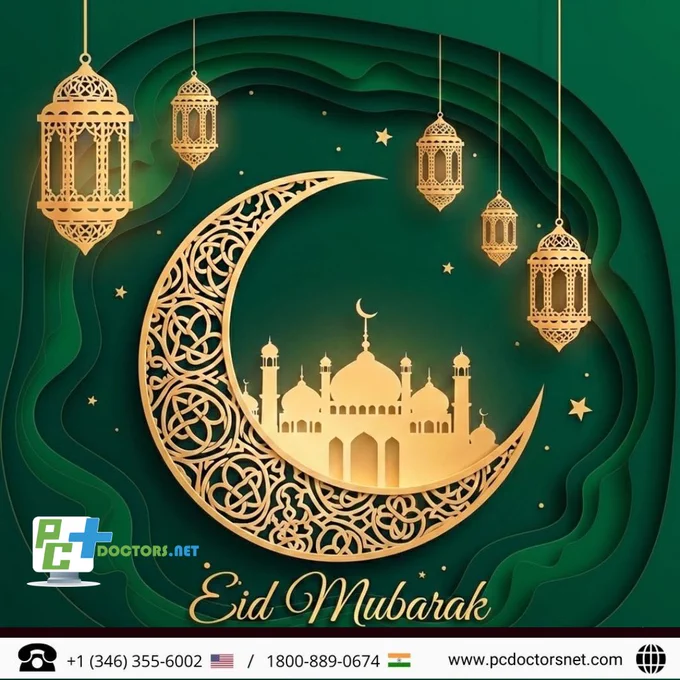 Celebrate Eid al-Fitr 2026 with PC Doctors NET as we honor the values of faith, community, and global unity. Our commemorative festival calendar reflects a deep commitment to connecting people across Texas, Canada, India, and the USA. In this moment of celebration, we also stand in solidarity with the global community, wishing for an end to international conflicts so that we may all rise together toward a better tomorrow. At PC Doctors NET, we recognize that true innovation requires a foundation of peace and compassion. Join us in celebrating a season of gratitude and spiritual renewal as we look forward to a bright, inclusive digital future. Whether you are observing with family or connecting virtually, we wish you an Eid filled with peace, prosperity, and the collective hope for a more harmonious world for everyone.