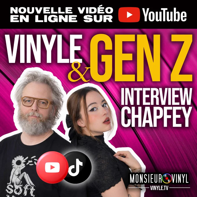 📺 NOUVELLE VIDÉO EN LIGNE ➡️ https://youtu.be/fDuJX_pkG-A 🖤🎙️ Collectionneuse de vinyles depuis 2020 et active sur TikTok depuis 2022, Chapfey s’est imposée avec une parole franche, passionnée et décomplexée autour du disque vinyle.