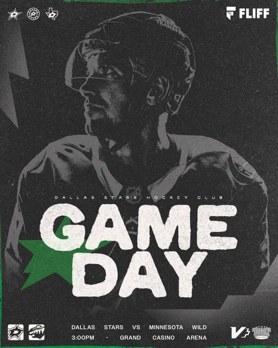 Game Day
Dallas Stars at Minnesota Wild
3:00pm CT