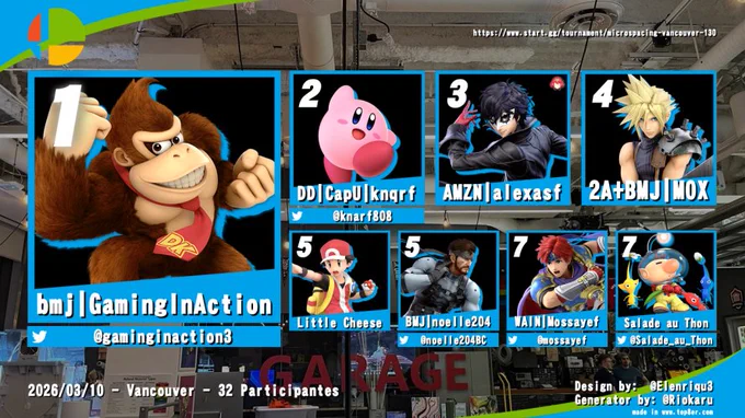 MSV#130 Top 8 Main Bracket