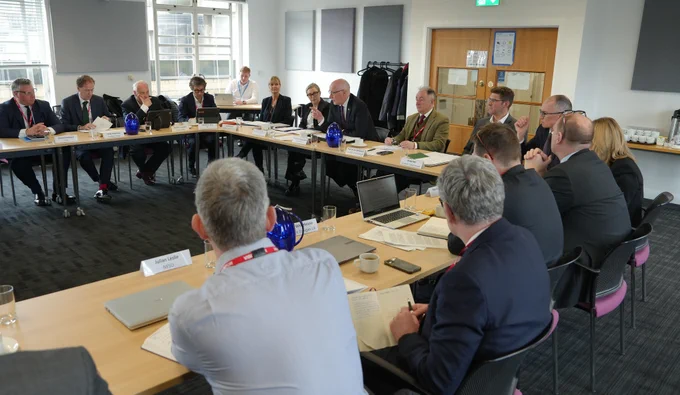 First Minister John Swinney co-chairing a meeting of the Scottish Energy Advisory Board.