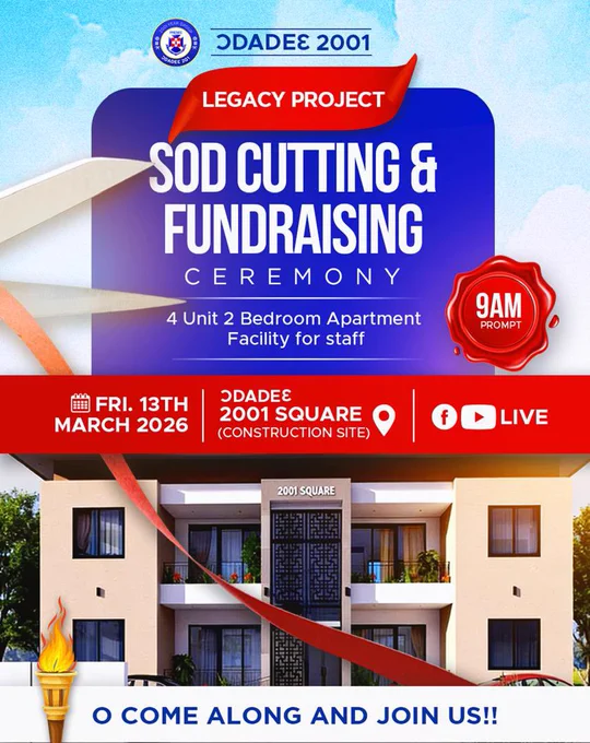 SOD CUTTING & FUNDRAISING AT PRESEC LEGON
