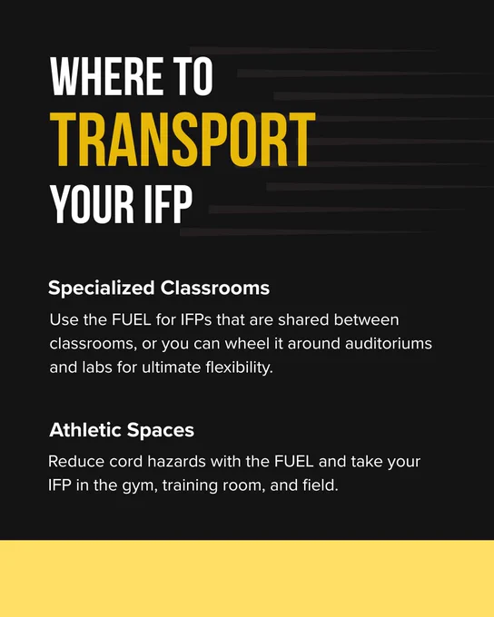 the FUEL can transport to specialized classrooms and athletic spaces