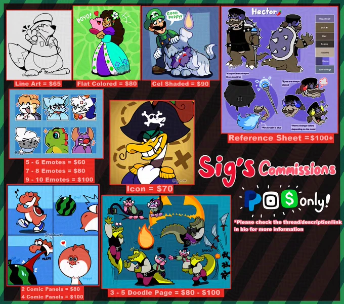 Sig's 2026 Comm Prices 