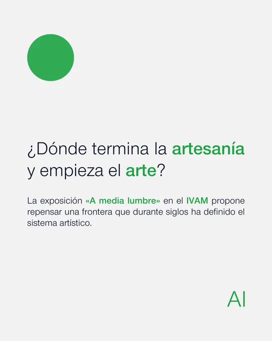 ¿Dónde termina la artesanía y empieza el arte?

La exposición «A media lumbre» propone repensar una frontera que durante siglos ha definido el sistema artístico.