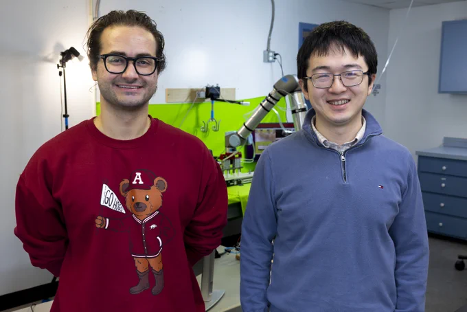 Amarezza Davar, left and Dongyi Wang.