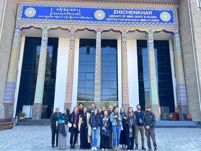 Middlebury Institute group at the Centre for Gross National Happiness in Thimphu, Bhutan. 