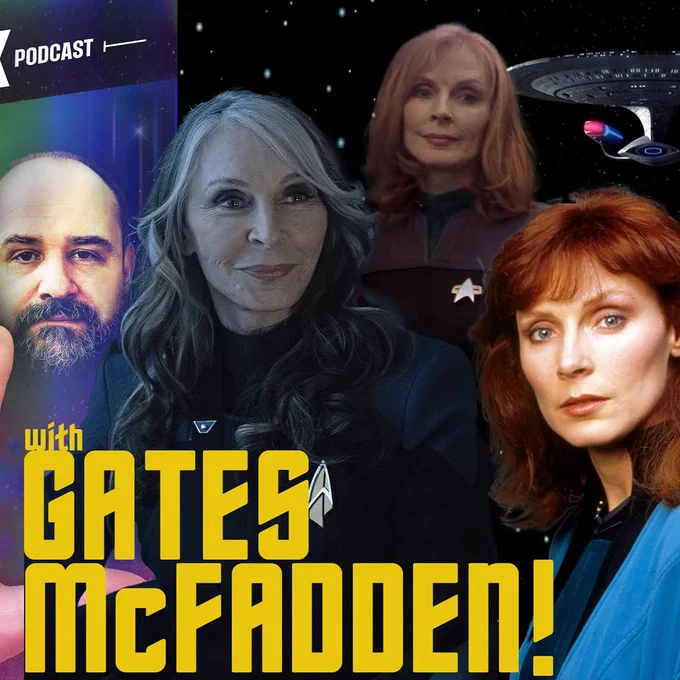 Beverly Crusher photos and podcast guy 