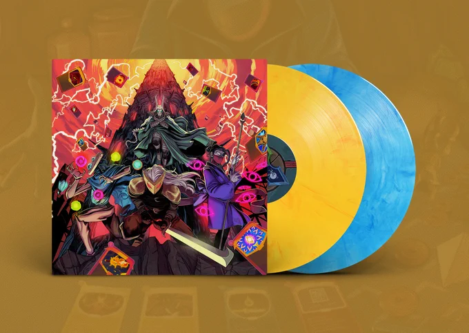Exclusive yellow and blue Mana Wave StS vinyls and the cover.