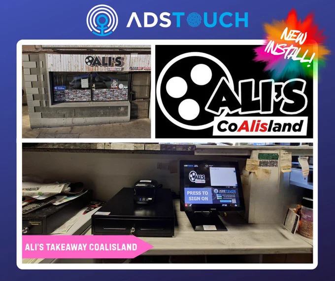 Recent install at the popular Ali's Kebab and Pizza Takeaway in Coalisland. Thanks guys for choosing Anchor Data Systems as your local trusted EPOS Supplier!
