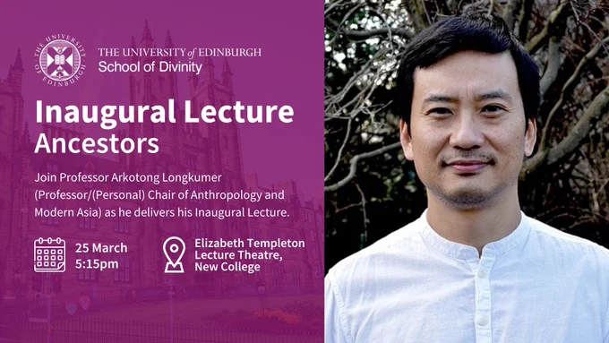 Inaugural Lecture: Ancestors
25 March, 5:15pm
Elizabeth Templeton Lecture Theatre, New College