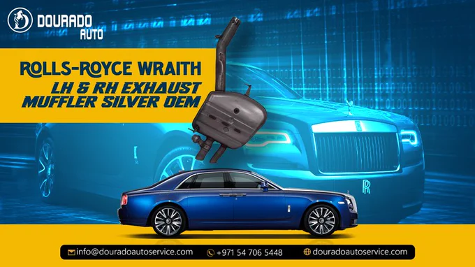 OEM Silver LH & RH Exhaust Mufflers for your Rolls-Royce Wraith