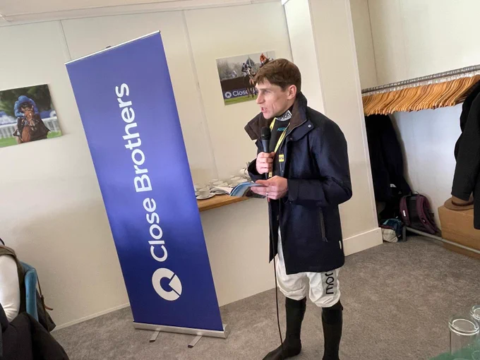 Harry Skelton in racebox