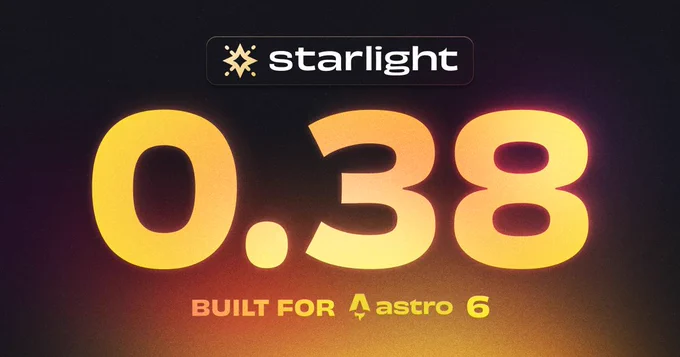Starlight 0.38
Built for Astro 6