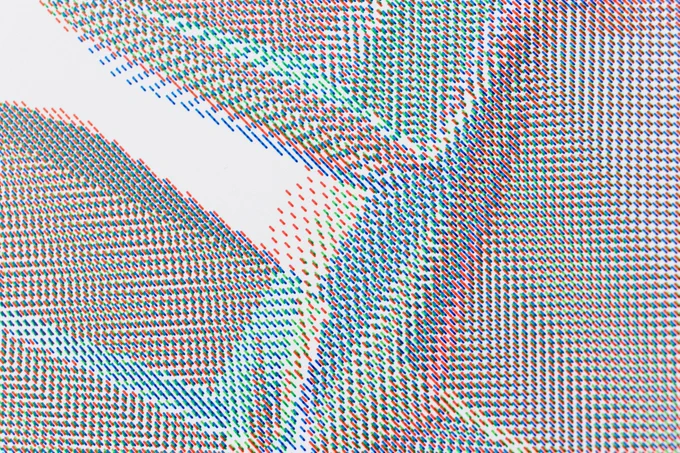 Plotter drawing on bristol paper.