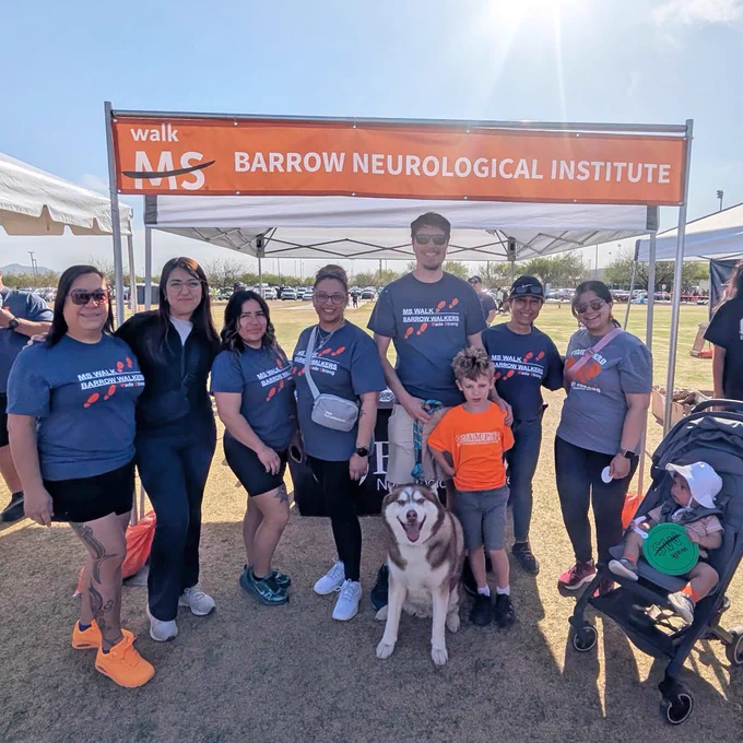 Barrow team photo from a previous Walk MS event