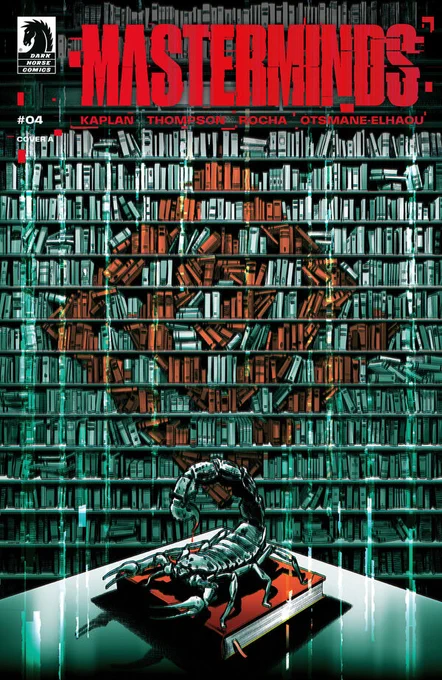 Base cover of Masterminds issue #4, illustrated by Stephen Thompson