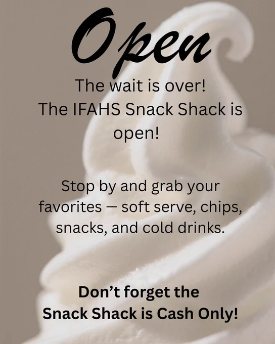 Snack Shack Opening