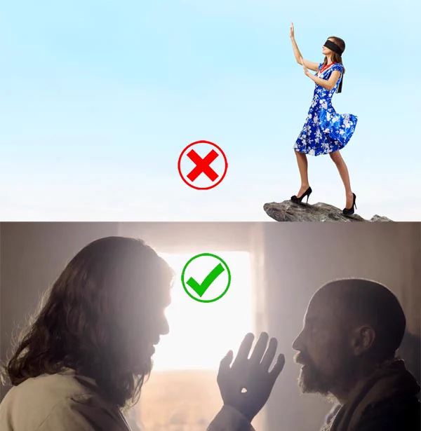 Blind faith vs. Rational Faith based on evidence.
