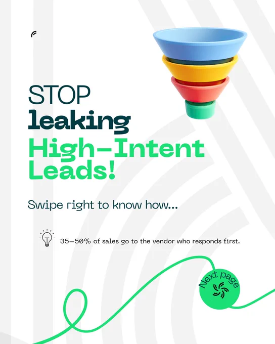 high intent, lead, lead leakage, BFSI, AI, lead response, automation, insurance, inbound lead qualification AI agent
funnel drop-off BFSI sales
AI chatbot for loan and insurance leads
lead response time sales conversion