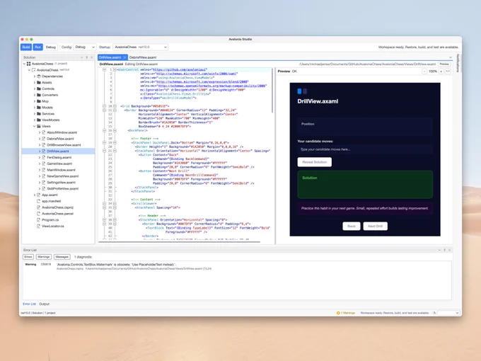 Modernised MonoDevelop, running on Avalonia