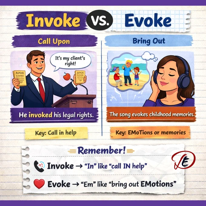 Invoke vs Evoke