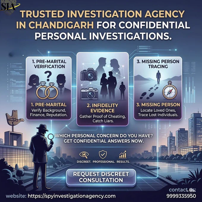 Trusted Investigation agency in Chandigarh for Confidential Personal Investigations