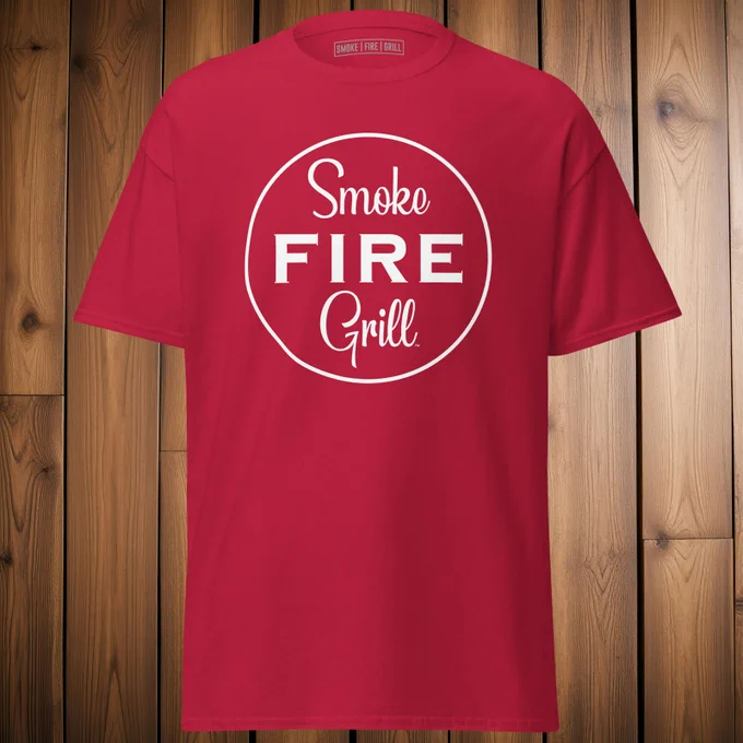 Smoke Fire Grill barbecue t-shirt.