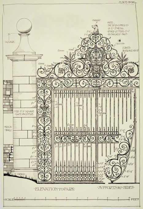 Gardens, gates and piers to the walled garden are assumed to date from the mid C17.