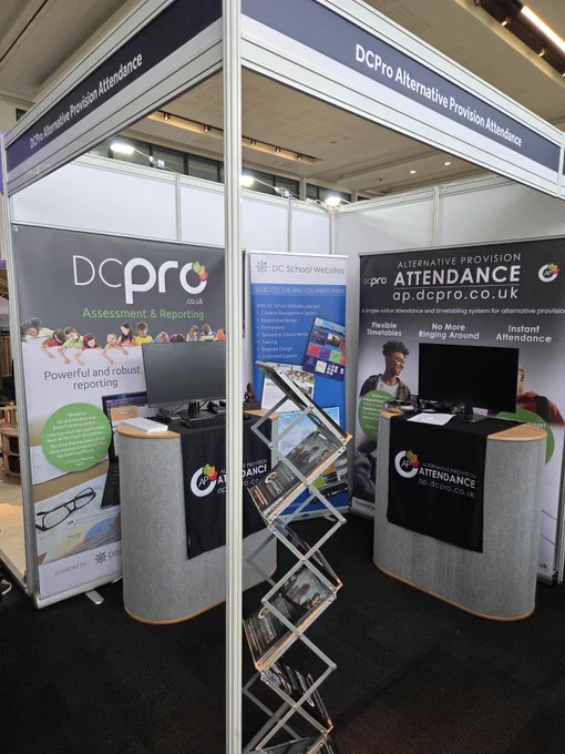 DCPro Alternative Provision Attendance and DCPro Assessment booth - F12