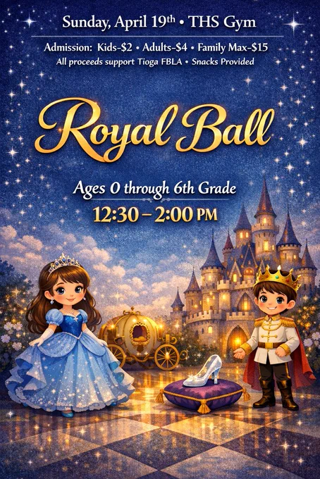 Kid prom 2026 12:30-2:00 April 19th