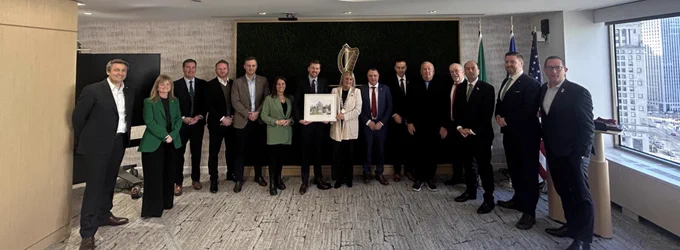 Photo of cork county council delegation at Ireland House