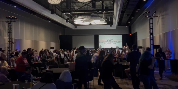 Large crowds gathered around dancing and singing at Karaoke Night.