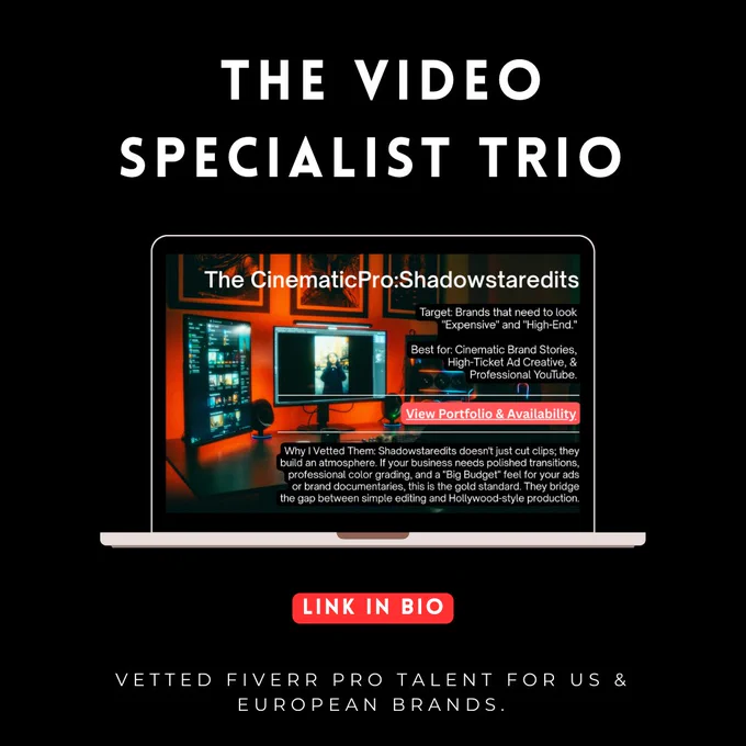 The Cinema Pro - Vetted and ready to do great work for you.
